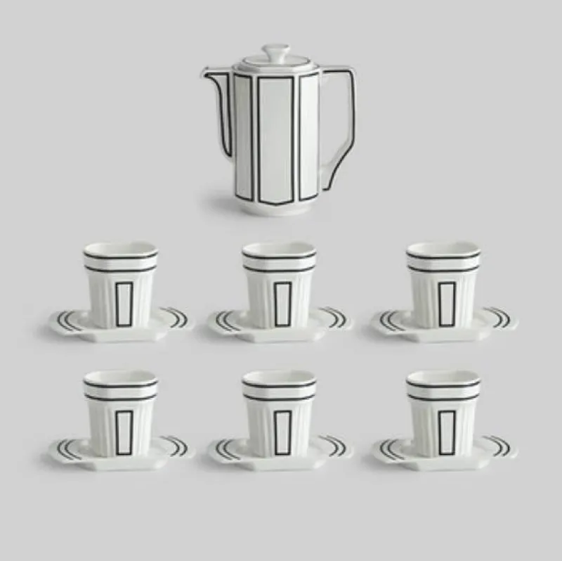 The Cozy Mug Küche & Esszimmer-Kaffeeservice aus Keramik im koreanischen 2D-Art-Stil