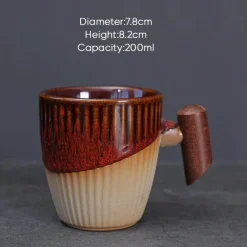 Plates u0026 More Küche & Esszimmer-Kaffeetasse aus Keramik – Elegante Latte-Tasse aus Porzellan für das Homeoffice