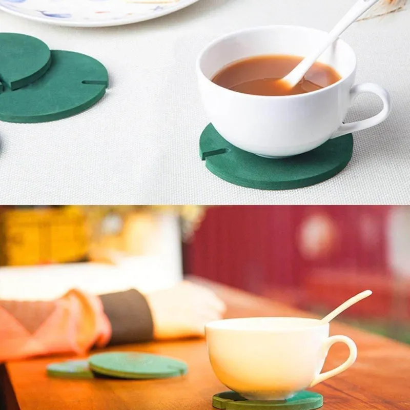 The Culinary Kit Küche & Esszimmer-Kaktus-Untersetzer-Set – rutschfeste Getränkeuntersetzer