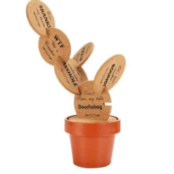 The Culinary Kit Küche & Esszimmer-Kaktus-Untersetzer-Set – rutschfeste Getränkeuntersetzer