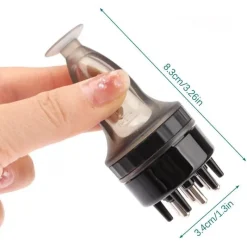 PureGlow Männerpflege|Frauenpflege-Kamm für Kopfhautmassageöl – Applikatorwerkzeug für gesundes Haar