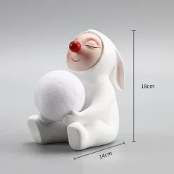 Bright Accents Beleuchtung-Kaninchen Schreibtischlampe - Niedliche Tierbeleuchtung Dekor