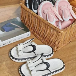 Damen Wilderness Haven Damenschuhe|Outdoor-Artikel-Kaninchen-Hausschuhe für Damen – süße, bequeme Schuhe mit niedrigem Keilabsatz