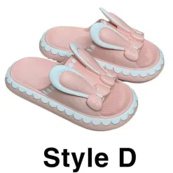 Damen Wilderness Haven Damenschuhe|Outdoor-Artikel-Kaninchen-Hausschuhe für Damen – süße, bequeme Schuhe mit niedrigem Keilabsatz