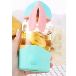 Kinder Little Nest Kinderwagen & Zubehör-Kaninchen-Milchbecher – Süßes Trinkgeschirr aus Glas für Kinder