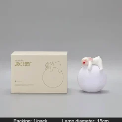 Bright Accents Beleuchtung-Kaninchen-Nachtlampe – Niedliche Kinderzimmer-Dekorbeleuchtung