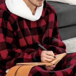 Damen Everly u0026 Lace Herrenbekleidung|Damenbekleidung-Kapuzendecke – Gemütliche, vollflächige Decke für Wärme