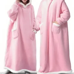 Damen Everly u0026 Lace Herrenbekleidung|Damenbekleidung-Kapuzendecke – Gemütliche, vollflächige Decke für Wärme