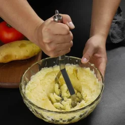 Tom Küche & Esszimmer-Kartoffelstampfer aus Edelstahl für geschmeidiges, cremiges Kartoffelpüree