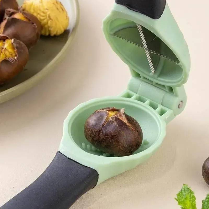 Tom Küche & Esszimmer-Kastanien-Walnuss-Knacker-Set mit Schutzhülle zum einfachen Öffnen von Nüssen