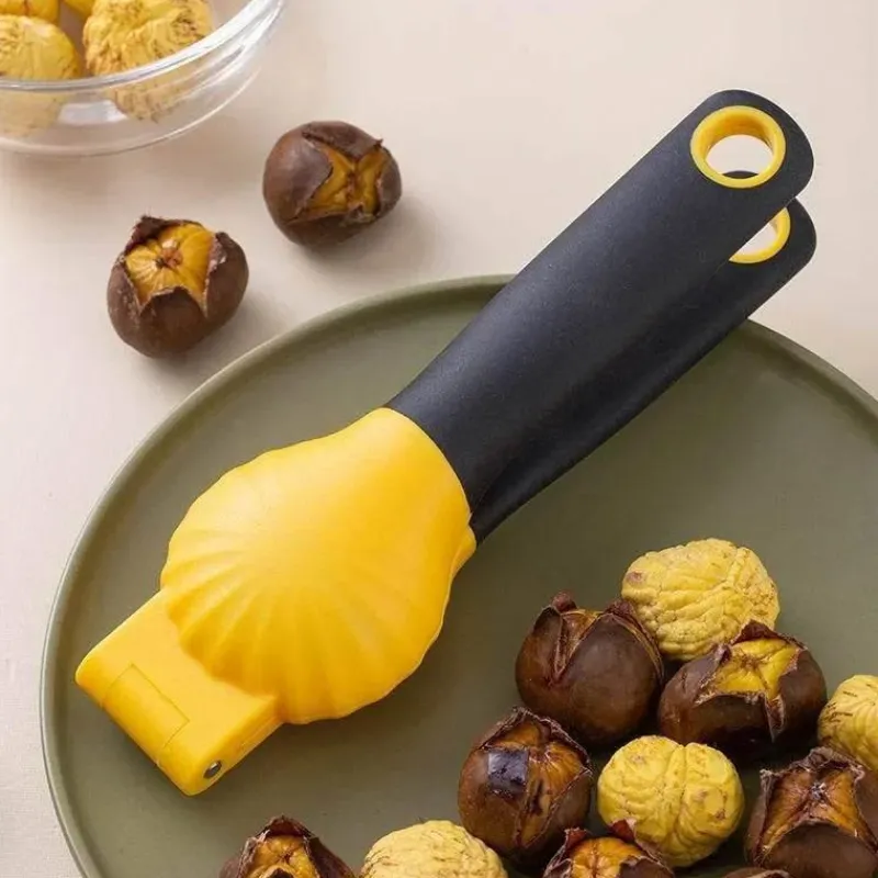 Tom Küche & Esszimmer-Kastanien-Walnuss-Knacker-Set mit Schutzhülle zum einfachen Öffnen von Nüssen