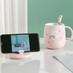 The Cozy Mug Küche & Esszimmer-Katzenbecher-Set – süße Cartoon-Kaffeetassen