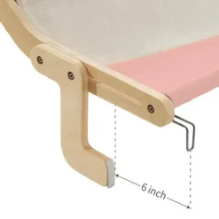 Decor Haustierzubehör|Reinigungswerkzeuge Für Haustiere-Katzenfenstersitz aus Holz – Hängendes Katzenbett zum Sonnenbaden