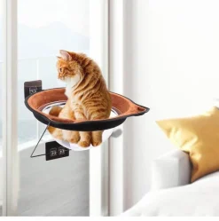Furendo Haustierzubehör|Haustierbetten-Katzenhängematte – Gemütliches Fensterbett für Katzen