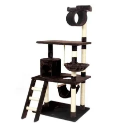 Furendo Haustierzubehör|Reinigungswerkzeuge Für Haustiere-Katzenkletterbaum aus Holz – Aktivitätsstruktur für kleine Haustiere