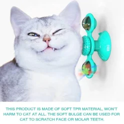 TailTrend Haustierzubehör|Haustierspielzeug-Katzenmassage-Windmühlenspielzeug – Interaktives drehbares Haustierspielzeug