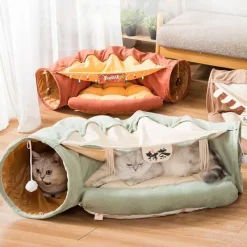 Decor Haustierzubehör|Haustierbetten-Katzentunnelbett – Gemütlicher Rückzugsort für Katzen