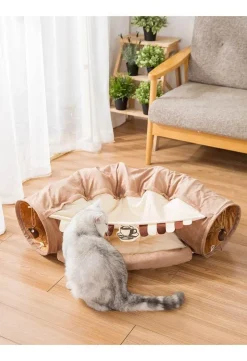 Decor Haustierzubehör|Haustierbetten-Katzentunnelbett – Gemütlicher Rückzugsort für Katzen