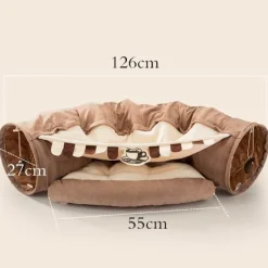 Decor Haustierzubehör|Haustierbetten-Katzentunnelbett – Gemütlicher Rückzugsort für Katzen