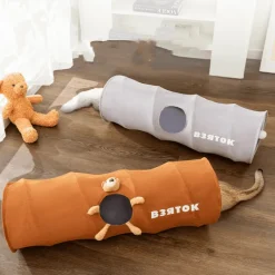 TailTrend Haustierspielzeug-Katzentunnelspielzeug – Zusammenklappbares interaktives Spiel für Kätzchen