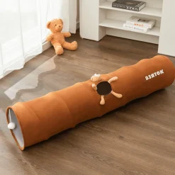 TailTrend Haustierspielzeug-Katzentunnelspielzeug – Zusammenklappbares interaktives Spiel für Kätzchen