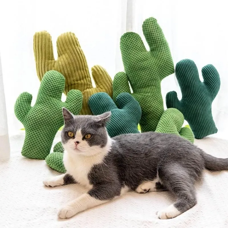 TailTrend Haustierzubehör|Reinigungswerkzeuge Für Haustiere-Kauspielzeug für Hunde in Form eines Kaktus – langlebiges Kauspielzeug für Haustiere zum Spielen
