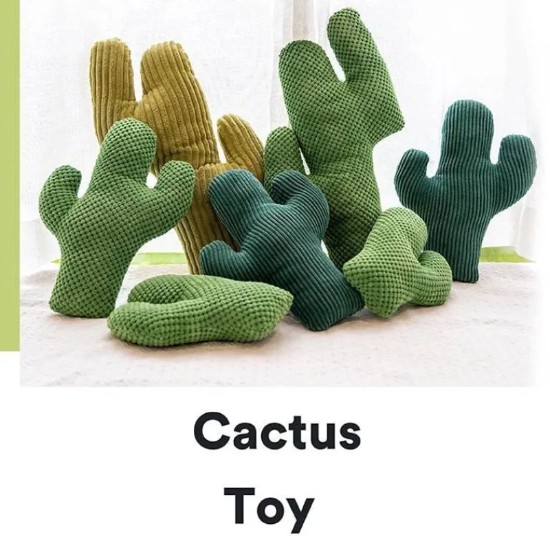 TailTrend Haustierzubehör|Reinigungswerkzeuge Für Haustiere-Kauspielzeug für Hunde in Form eines Kaktus – langlebiges Kauspielzeug für Haustiere zum Spielen