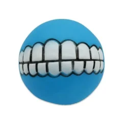 TailTrend Haustierzubehör|Haustierspielzeug-Kauspielzeug für Hunde mit Smiley-Motiv aus Gummi – Lustiges Kauspielzeug für Haustiere