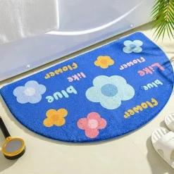 The Blissful Bath Badezimmer-Kawaii Florale Fußmatte - Süße rutschfeste Matte für drinnen und draußen