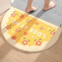 The Blissful Bath Badezimmer-Kawaii Florale Fußmatte - Süße rutschfeste Matte für drinnen und draußen