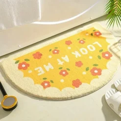 The Blissful Bath Badezimmer-Kawaii Florale Fußmatte - Süße rutschfeste Matte für drinnen und draußen