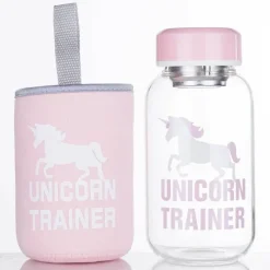 Feast u0026 Flair Küche & Esszimmer-Kawaii Tier-Wasserflasche mit Hülle – Süße Trinklösung für draußen