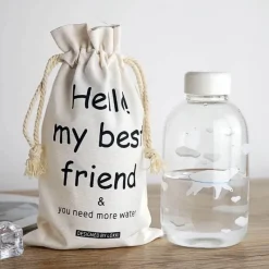 Feast u0026 Flair Küche & Esszimmer-Kawaii Tier-Wasserflasche mit Hülle – Süße Trinklösung für draußen