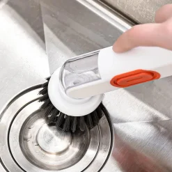 The Culinary Kit Küche & Esszimmer-Küchenbürste mit langem Griff – Reinigungswerkzeug für Töpfe und Geschirr