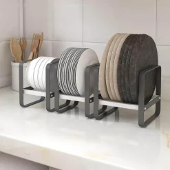 The Decor Haven Küche & Esszimmer-Küchengeschirr-Organizer-Regal – platzsparende Aufbewahrungslösung