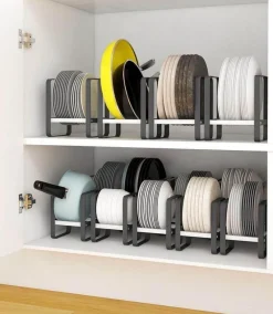 The Decor Haven Küche & Esszimmer-Küchengeschirr-Organizer-Regal – platzsparende Aufbewahrungslösung