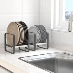 The Decor Haven Küche & Esszimmer-Küchengeschirr-Organizer-Regal – platzsparende Aufbewahrungslösung