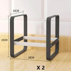 The Decor Haven Küche & Esszimmer-Küchengeschirr-Organizer-Regal – platzsparende Aufbewahrungslösung