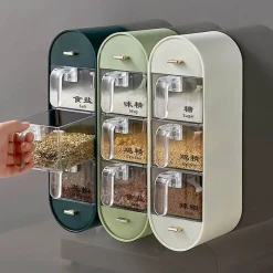 Space Savvy Küche & Esszimmer-Küchen-Organizer Wandmontierte Gewürzstation