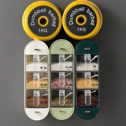 Space Savvy Küche & Esszimmer-Küchen-Organizer Wandmontierte Gewürzstation