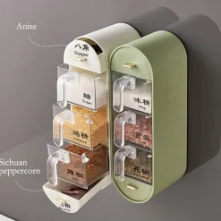 Space Savvy Küche & Esszimmer-Küchen-Organizer Wandmontierte Gewürzstation