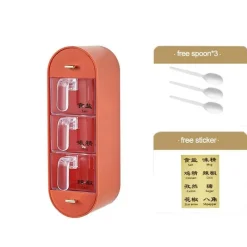 Space Savvy Küche & Esszimmer-Küchen-Organizer Wandmontierte Gewürzstation