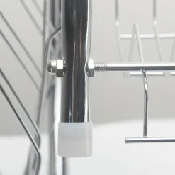 The Decor Haven Küche & Esszimmer-Küchenregal aus Edelstahl – Aufbewahrungslösung für Geschirr-Organizer