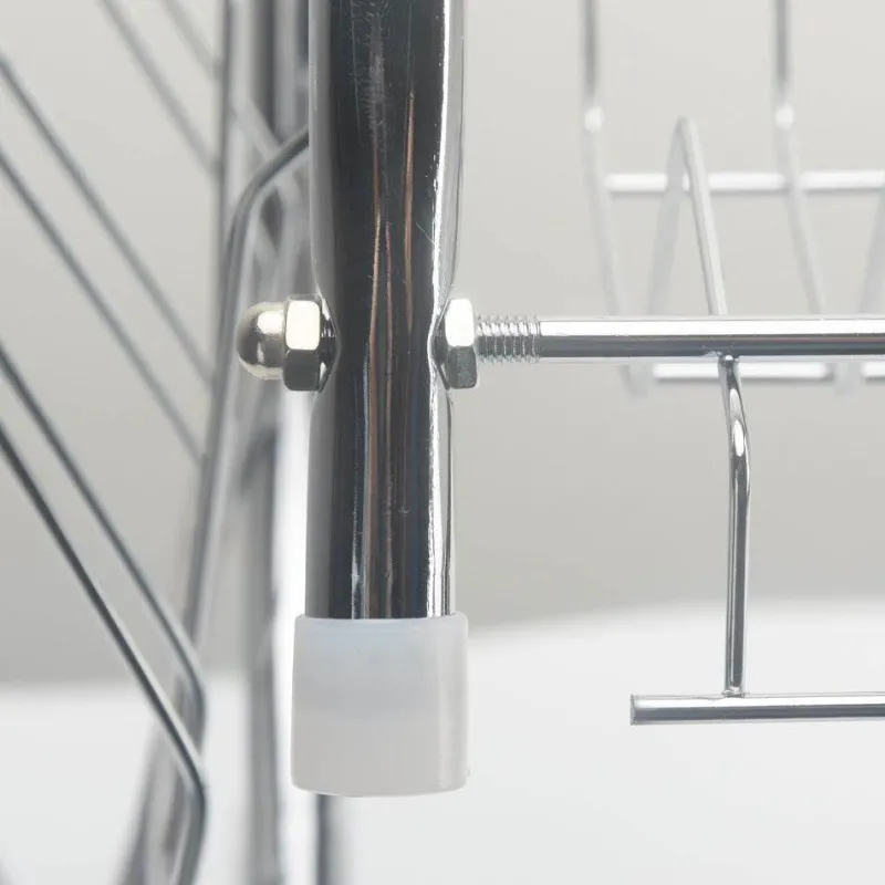 The Decor Haven Küche & Esszimmer-Küchenregal aus Edelstahl – Aufbewahrungslösung für Geschirr-Organizer