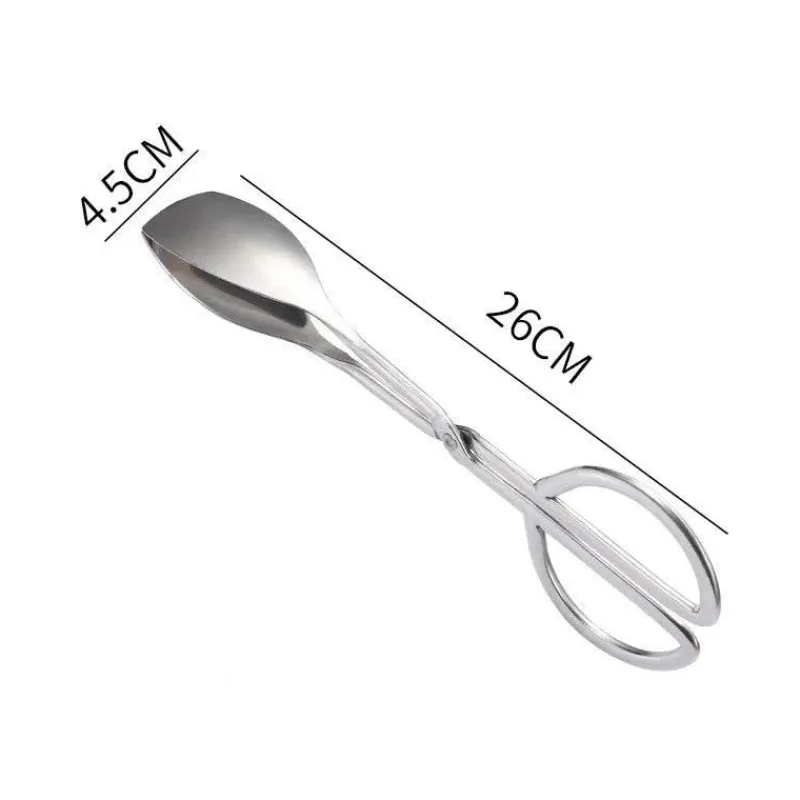 Tom Küche & Esszimmer-Küchenschere aus Edelstahl – Mehrzweck-Lebensmittelzange für Grill, Barbecue und Gebäck