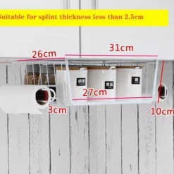 Cozy Living Küche & Esszimmer|Möbel-Küchenschrank-Organizer-Regal – einfach aufzuhängende Aufbewahrungslösung