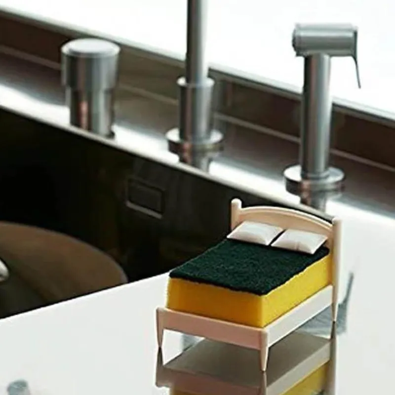 Space Savvy Küche & Esszimmer-Küchenschwammhalter – Kreativer Organizer für Spülutensilien