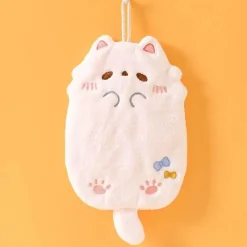 Tom Küche & Esszimmer-Küchentuch mit Cartoon-Katze – saugfähiges Mikrofaser-Reinigungstuch mit Schlaufe