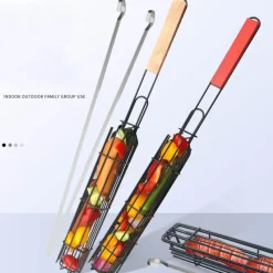 Trail u0026 Beyond Camping Im Freien|Camping-Werkzeuge-Kebab-Grillkorb - Grillspießhalter