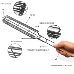 Trail u0026 Beyond Camping Im Freien|Camping-Werkzeuge-Kebab-Grillkorb - Grillspießhalter